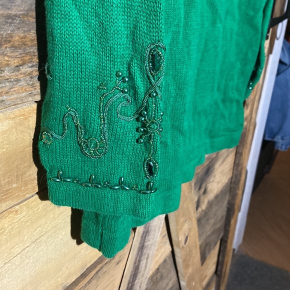 Vintage CP Collection Hand Beaded Sweater Size M - Picture 5 of 6